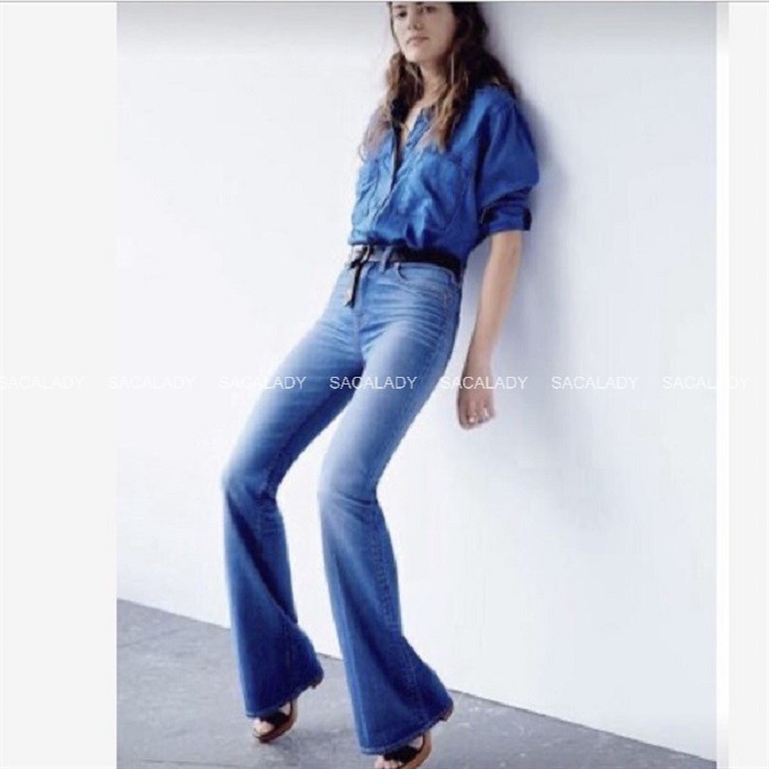 Quần Jeans Ống Loe SneakPeak 2 Màu - 2849