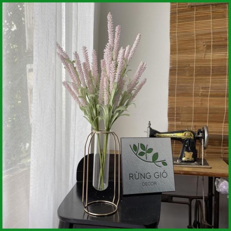 [HOA LỤA NHÂN TẠO] Cành lavender trang trí - Hoa lụa lavender trang trí nhà cửa ( giá bán 1 cành)