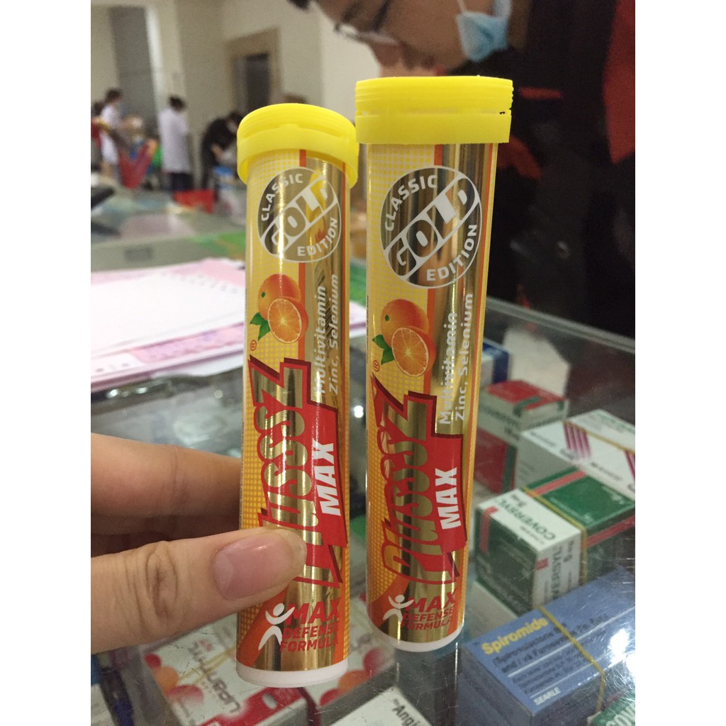 COMBO 2 LỌ VITAMIN C SỦI PLUSSSZ MAX GOLD CHANH CAM