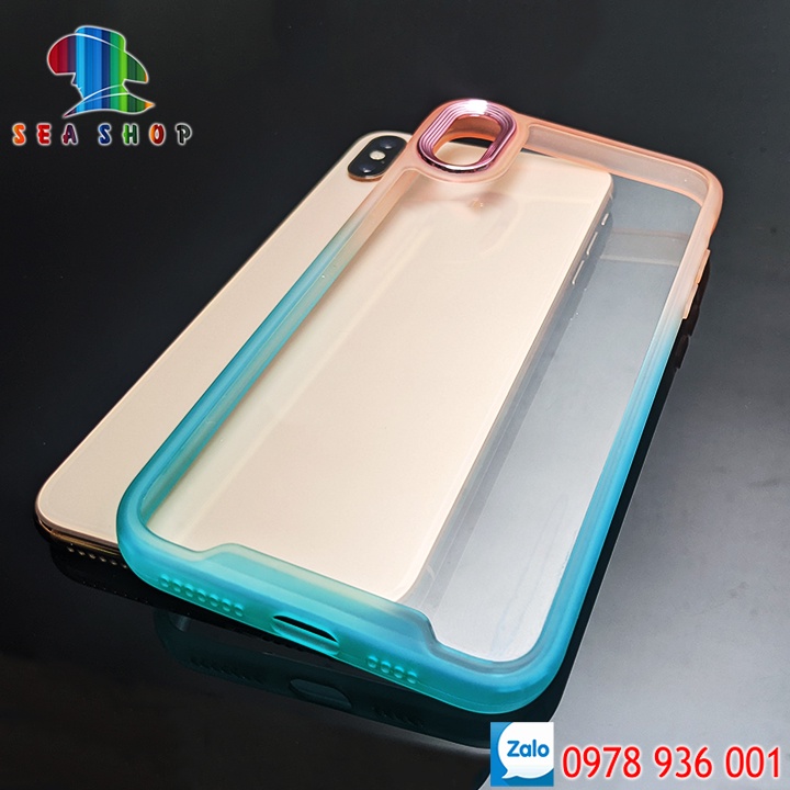 Ốp lưng iPhone X - XS - XS Max -Thiết kế cạnh dày bảo vệ camera -Chống sốc cao cấp - Lưng trong suốt, Không vàng ố