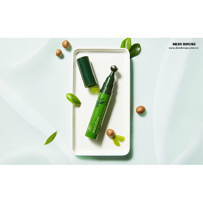 Sẵn - Dưỡng mắt Innisfree Green Tea Seed Eye &amp; Face Ball dạng lăn - Skinhouse  0986136861