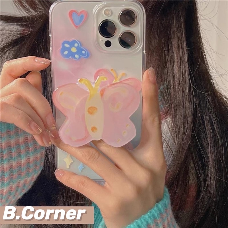 Ốp Điện Thoại Kèm Chống Lưng Hình Bướm - CAS2255