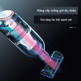 Máy hút bụi cầm tay mini không dây JIASHI, hút bụi giường, ô tô lực hút 9000PA hút liên tục 30phút MHB01