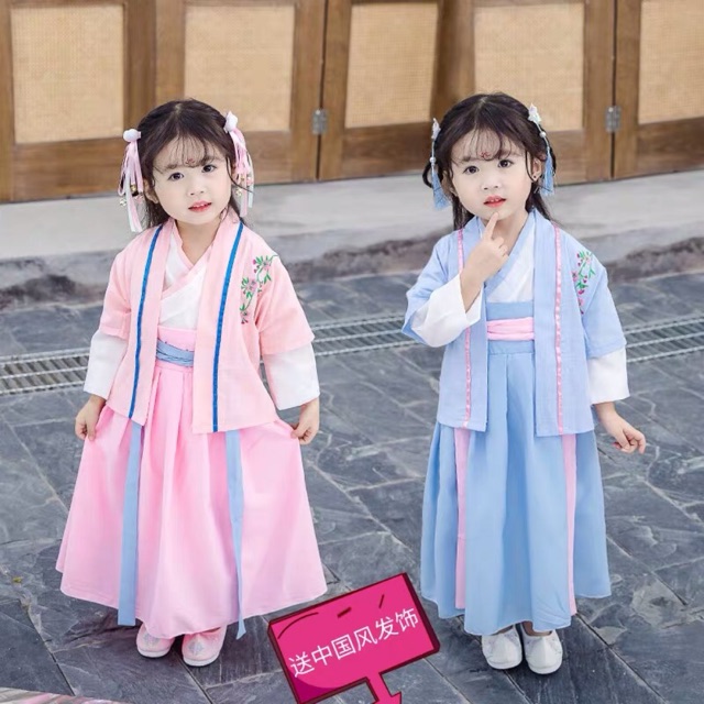 Váy cổ trang cho bé gái từ 3-7 tuổi