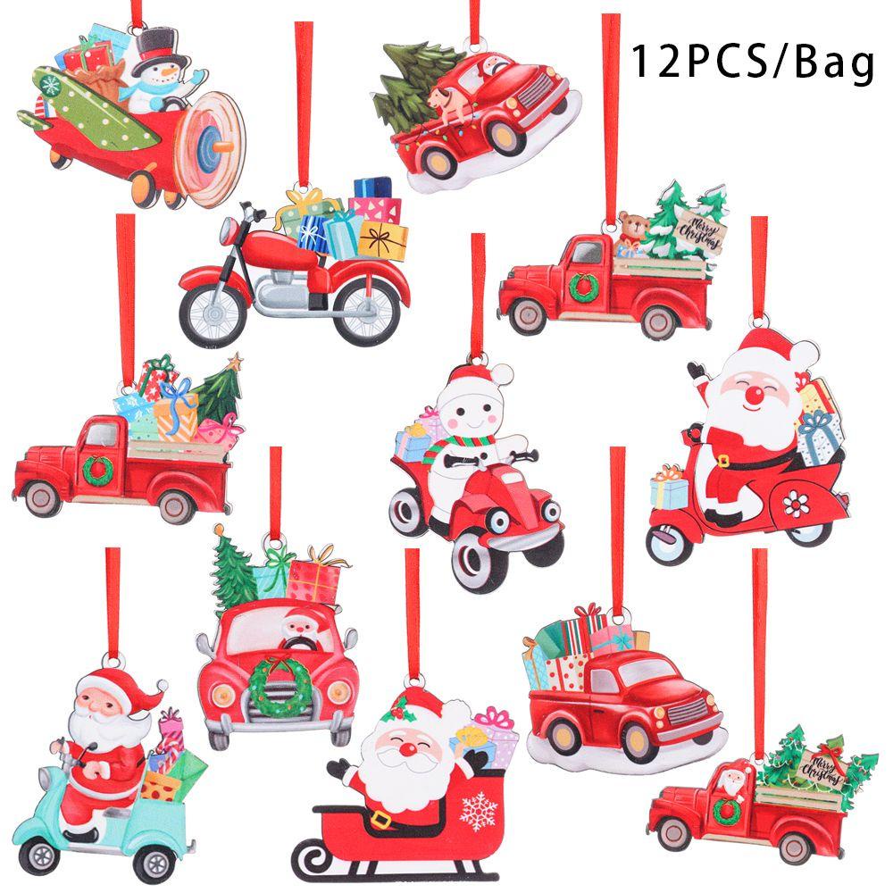 Phụ Kiện Treo Trang Trí Giáng Sinh Hình Bông Tuyết Bằng Gỗ