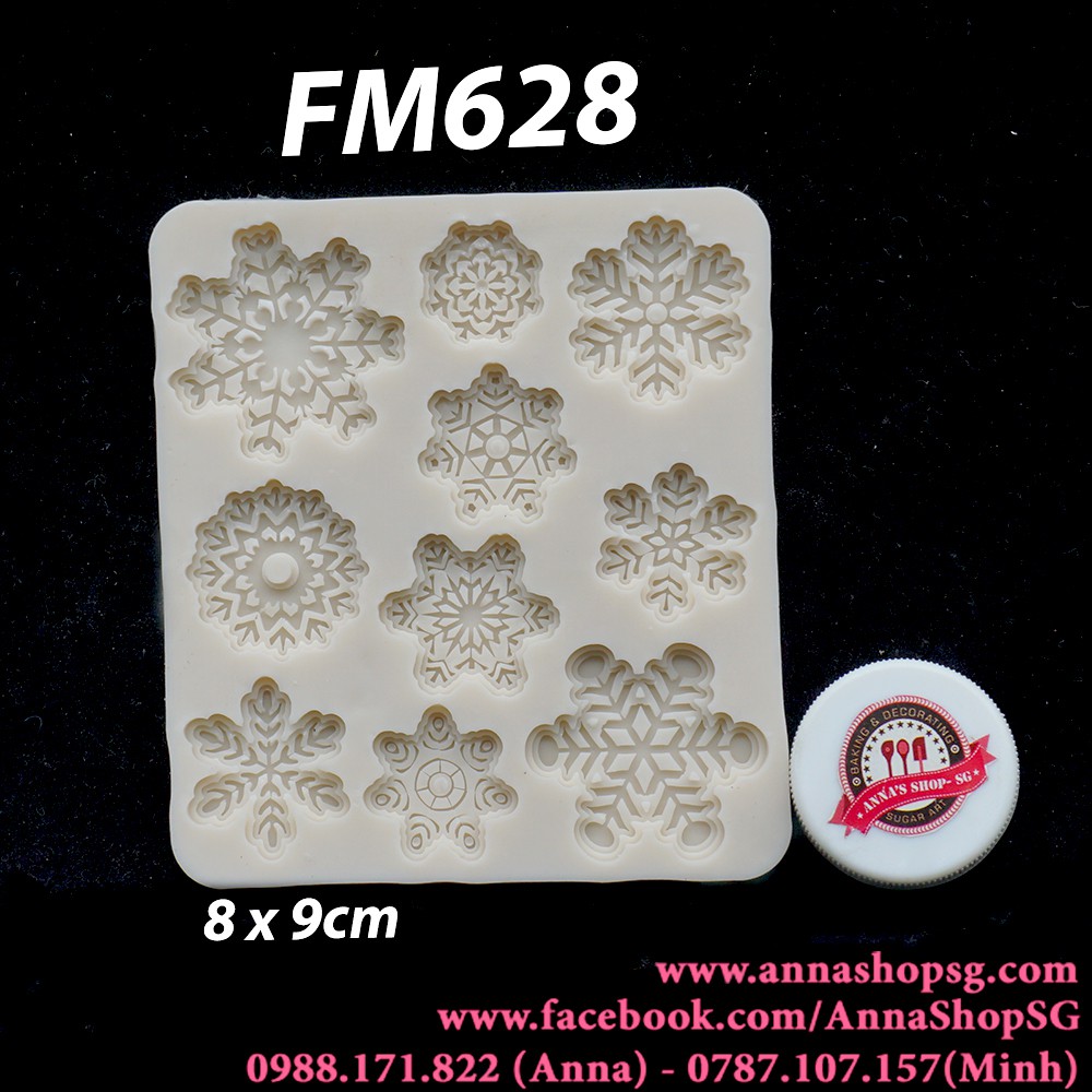 KHUÔN HOA TUYẾT VUÔNG FM628