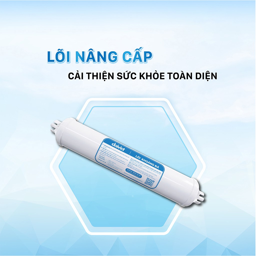 Lõi lọc nâng cấp Khoáng đá Maifan Đại Việt - Bổ sung và bù khoáng - Dùng cho máy lọc nước Daikiosan, Makano