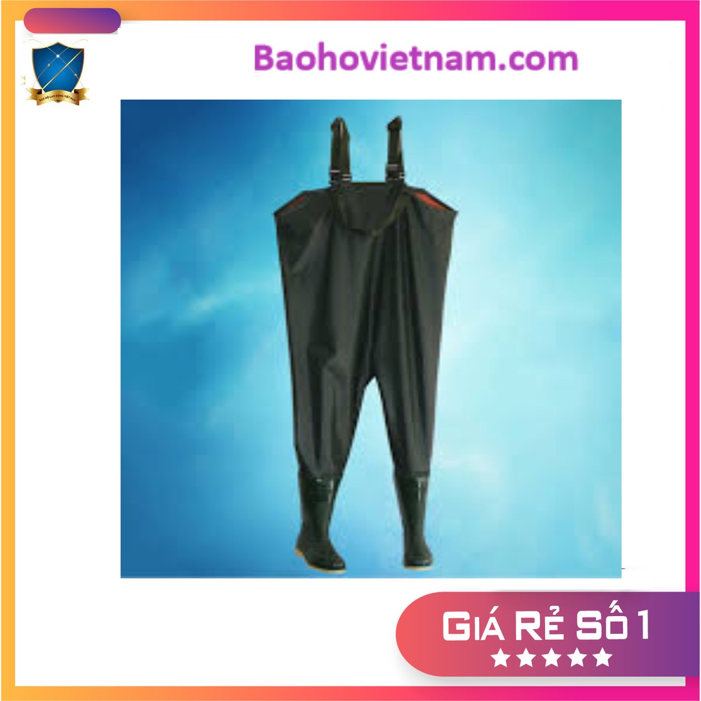 Ủng quần liền yếm cao su Việt Nam