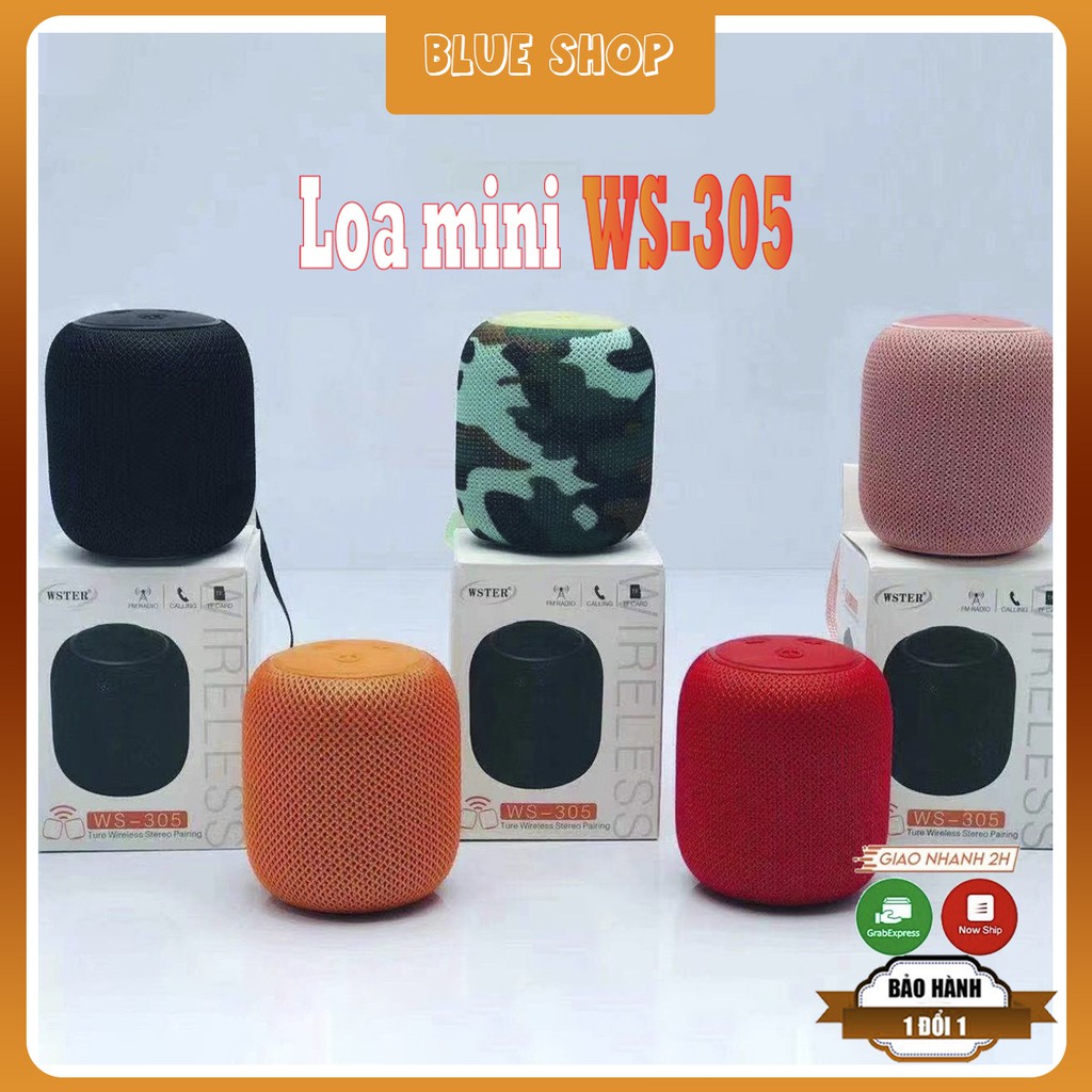 Loa BLUETOOTH mini WS-305 nhỏ gọn chống nước,Loa MINI Bluetooth âm thanh cực chất,Loa bluetooth jbl,Jbl go 3,clip 4