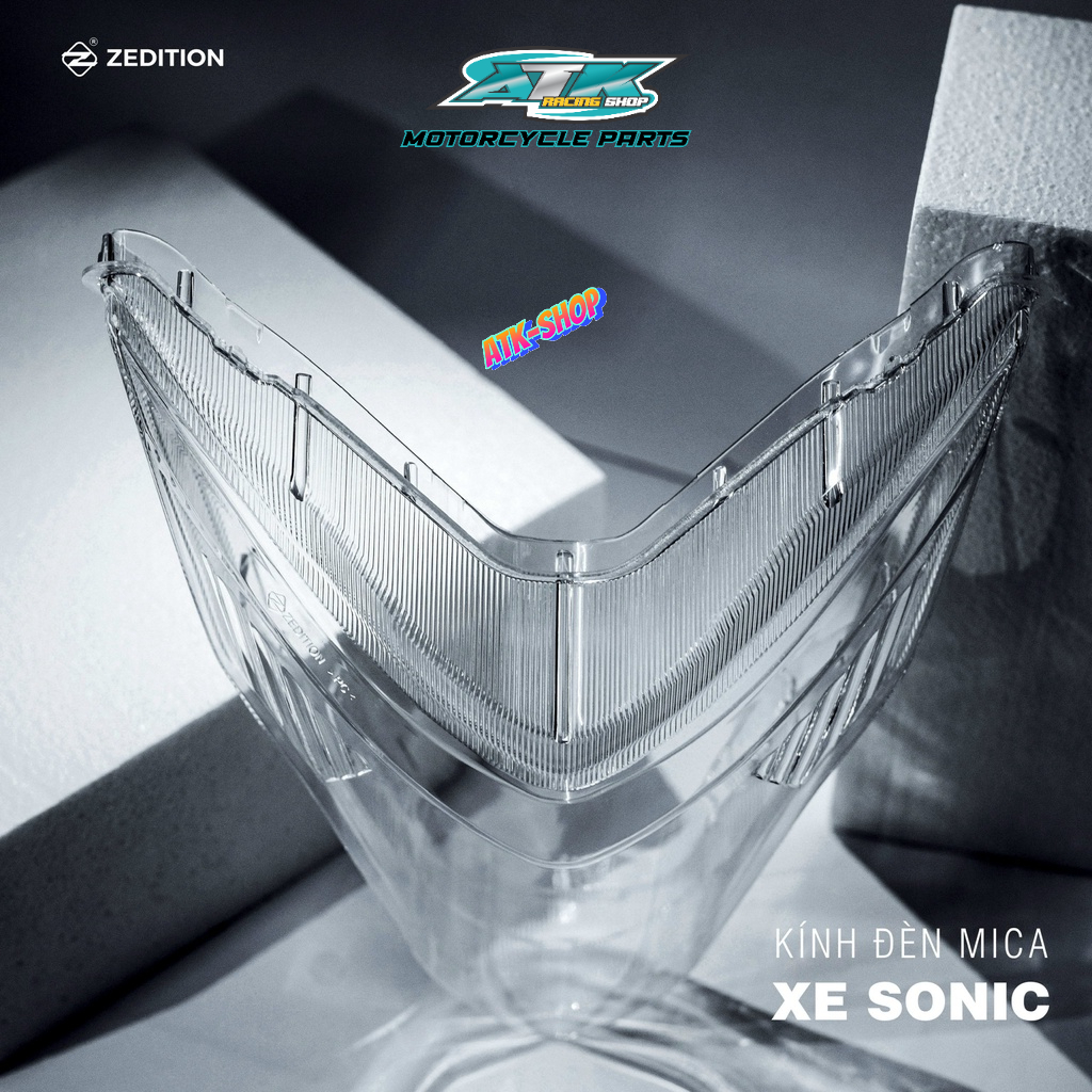Mica choá đèn dành cho xe SONIC và xe Vario125/150 đời 2018-2022 thương hiệu ZEDITION chuẩn dầy chống ố vàng