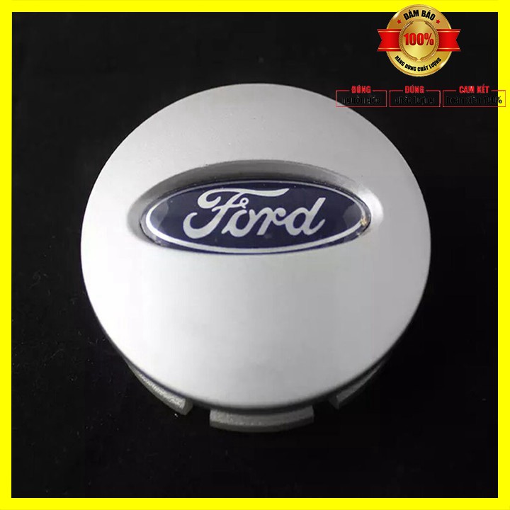 Logo chụp mâm bánh xe ô tô Ford đường kính 65mm FORD-65, Nhựa ABS ( nhiều màu ) - 01 chiếc