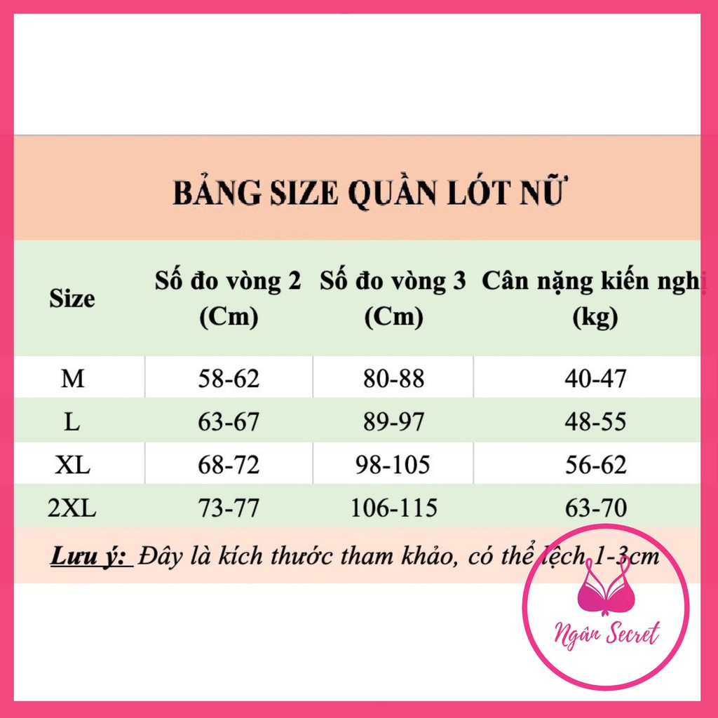 Quần lót su đúc viền sóng Vanvene cạp vừa không hằn viền lót may chắc chắn đủ size
