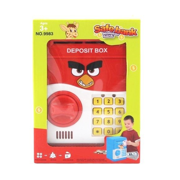Đồ chơi két sắt mini đựng tiền thông minh mở bằng mật mã hình Angry bird (giá giảm rẻ  Othời trang