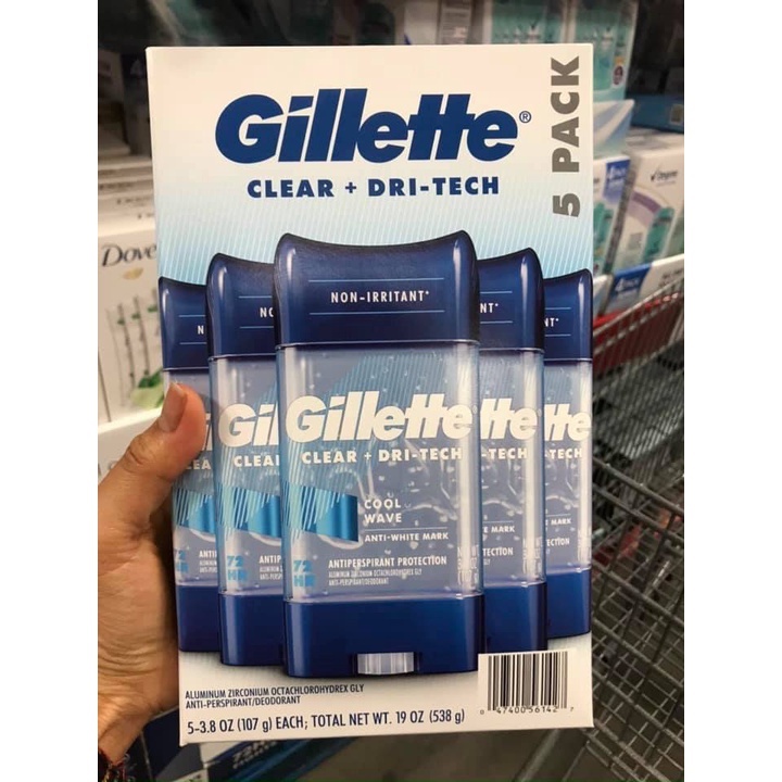 Lăn Khử Mùi Nam Dạng Sáp Gillette 24h 107g