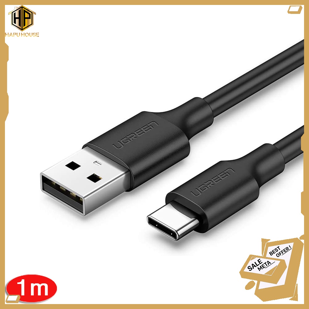 Cáp USB Type C to USB 2.0 Ugreen 60116 dài 1m cao cấp - Hapuhouse