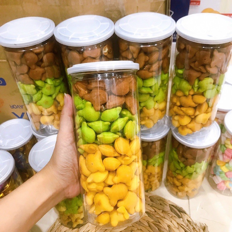 Bánh Gấu Mix 3 vị Nhân Kem Sữa hũ 450Gr Thơm Ngon, Béo Ngậy