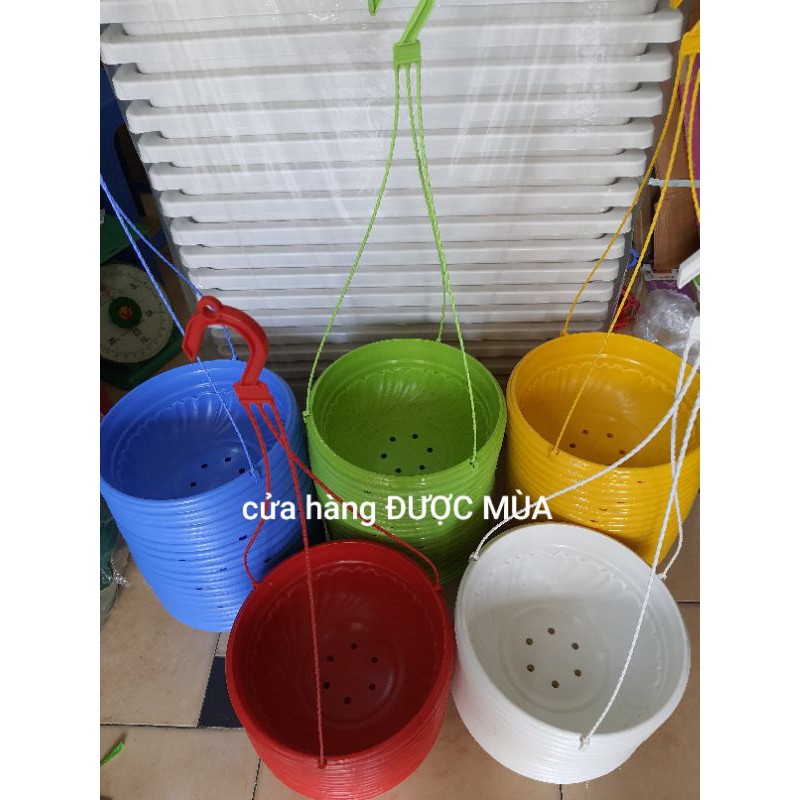 chậu treo size lớn - chậu treo chảo đk 26cm.