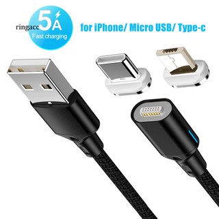 Cáp Sạc Nhanh Nam Châm Cổng Micro Usb 3.0 Cho Android Iphone