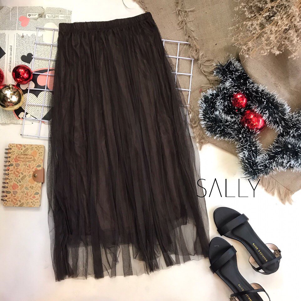 CHÂN VÁY VOAN LƯỚI DẬP LY