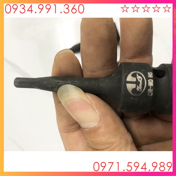 Đầu típ khẩu 1/2 inch 6 cạnh ngoài lục giác . Nhật Bản, dài 78mm, chất liệu carbon CRMO Siêu Cứng, Siêu Bền