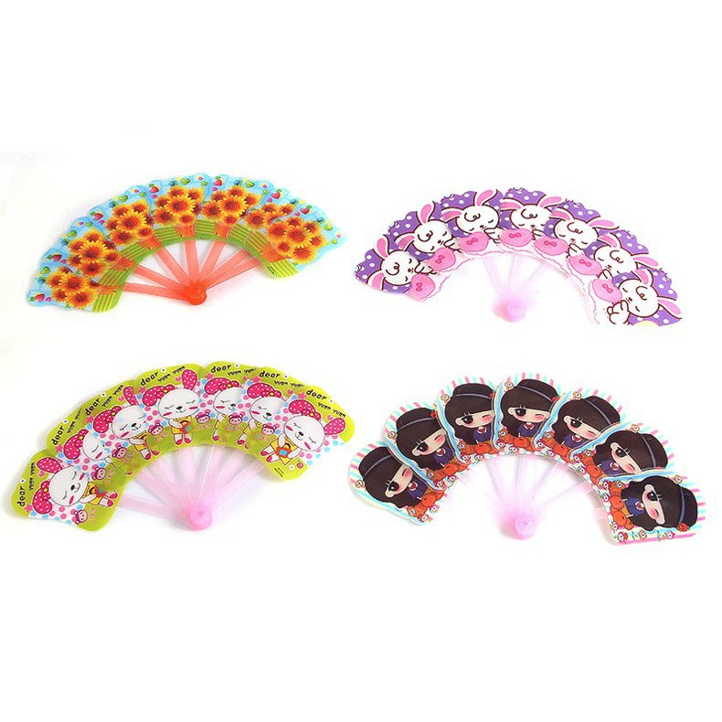 🍉Quạt Nhựa Gấp Cầm Tay Mini  - Quạt Nhựa Gấp Gọn Bỏ Túi DUASHOP.