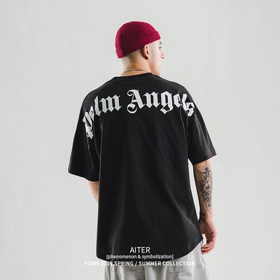 Palm angels PA angel classic back letter slogan printing loose short-sleeved T-shirt