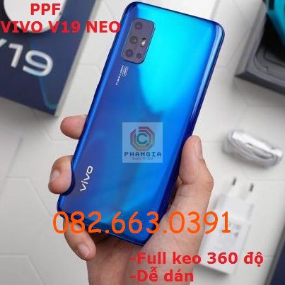 Dán PPF bóng, nhám cho Vivo V19 Neo màn hình, mặt lưng, full viền lưng siêu bảo vệ