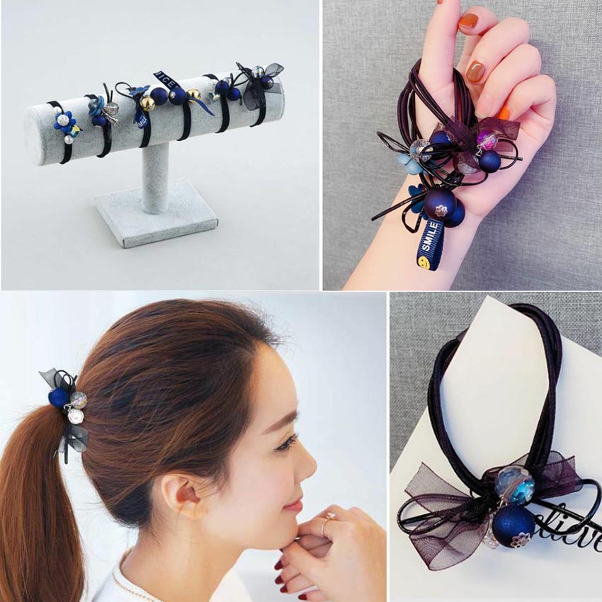 Dây buộc tóc nữ Ocean - Set 6 dây cột tóc dễ thương, bền đẹp - NASI Store