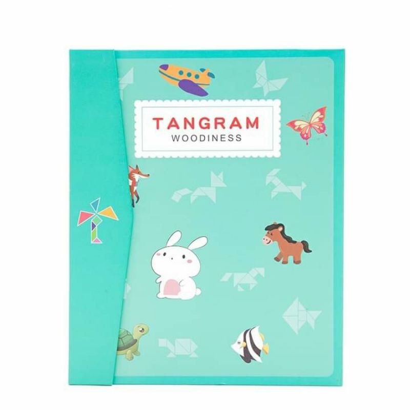 ĐỒ CHƠI XẾP HÌNH GỖ TƯ DUY TANGRAM 7 MẢNH