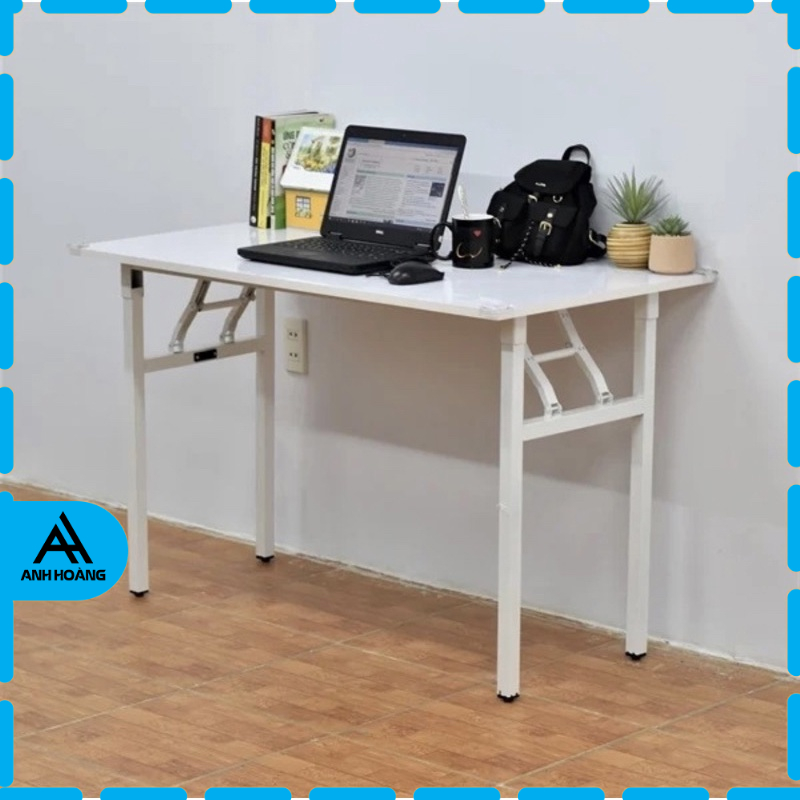 💥 Bàn xếp chân gập gọn - có khoá chốt - mặt ván MDF 18mm phủ melamine - chống ẩm chống trầy xước - lau chùi thoải mái.