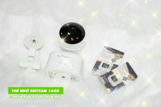 {Hàng hãng- Giá sốc}Camera wifi không dây thông minh Ebitcam 1M 720p kèm thẻ 16g bh 2 năm