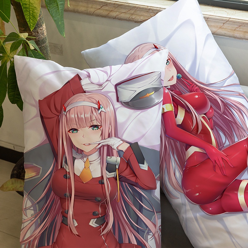 Vỏ Gối Vuông in Hình Anime DARLING in the FRANXX 02 Dakimakura