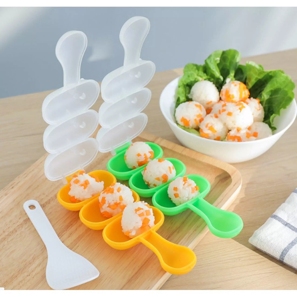 Khuôn lắc cơm hình tròn nhỏ xinh cho bé tập ăn dặm