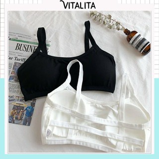 Áo Bra 3 dây nâng ngực có đệm mút - chất liệu Cotton mỏng, mát, thấm hút mồ hôi - áo ngực 3 dây co giãn Free Size