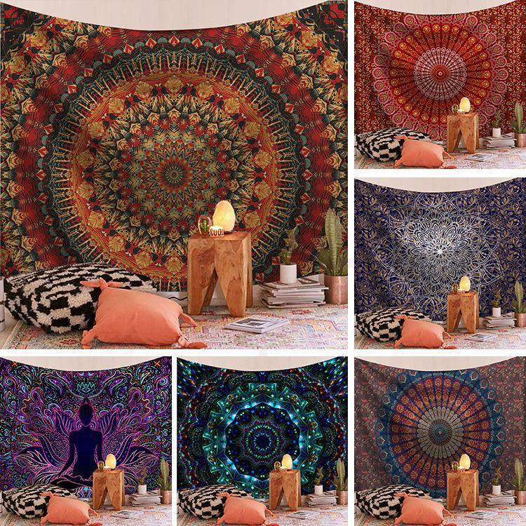 Thảm Treo Tường Họa Tiết Mandala Phong Cách Bohemian