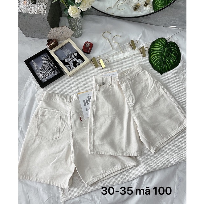 Quần Short Ngố Jean Nữ Bigsize Lưng Cao Túi Nắp Xinh Xắn Thời Trang Chất Mềm Mịn Ms1001