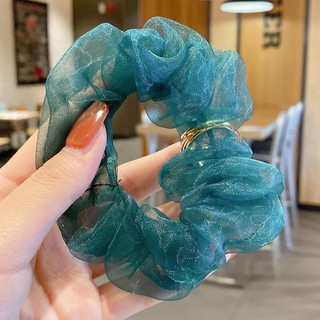 Cột tóc Scrunchies voan kiểu Hàn Quốc siêu xinh