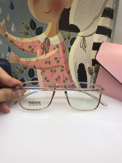 Gọng Kính Cận dẻo Vuông mã 210 full Màu Gongk Vuông siêu dẻo Bunny