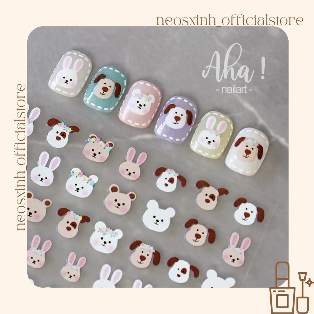 Sticker Dán Móng Tay AHA 18 Mẫu Cute Hot Trend - Hình Dán Móng - Neosxinh Nails
