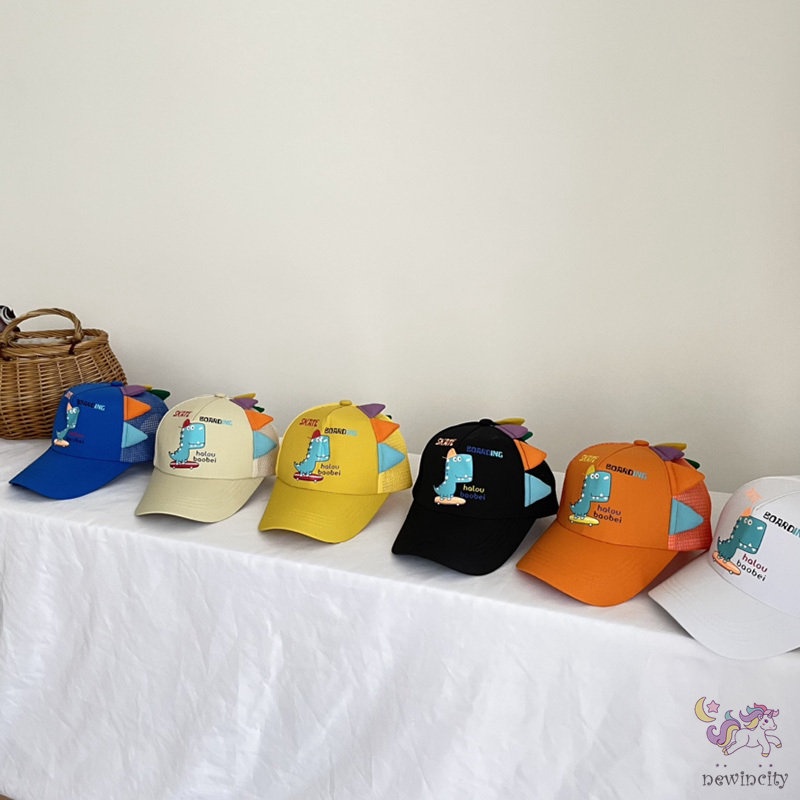 Nón Che Nắng Họa Tiết Khủng Long Hoạt Hình Ba Chiều Phong Cách Hàn Quốc Cho Bé