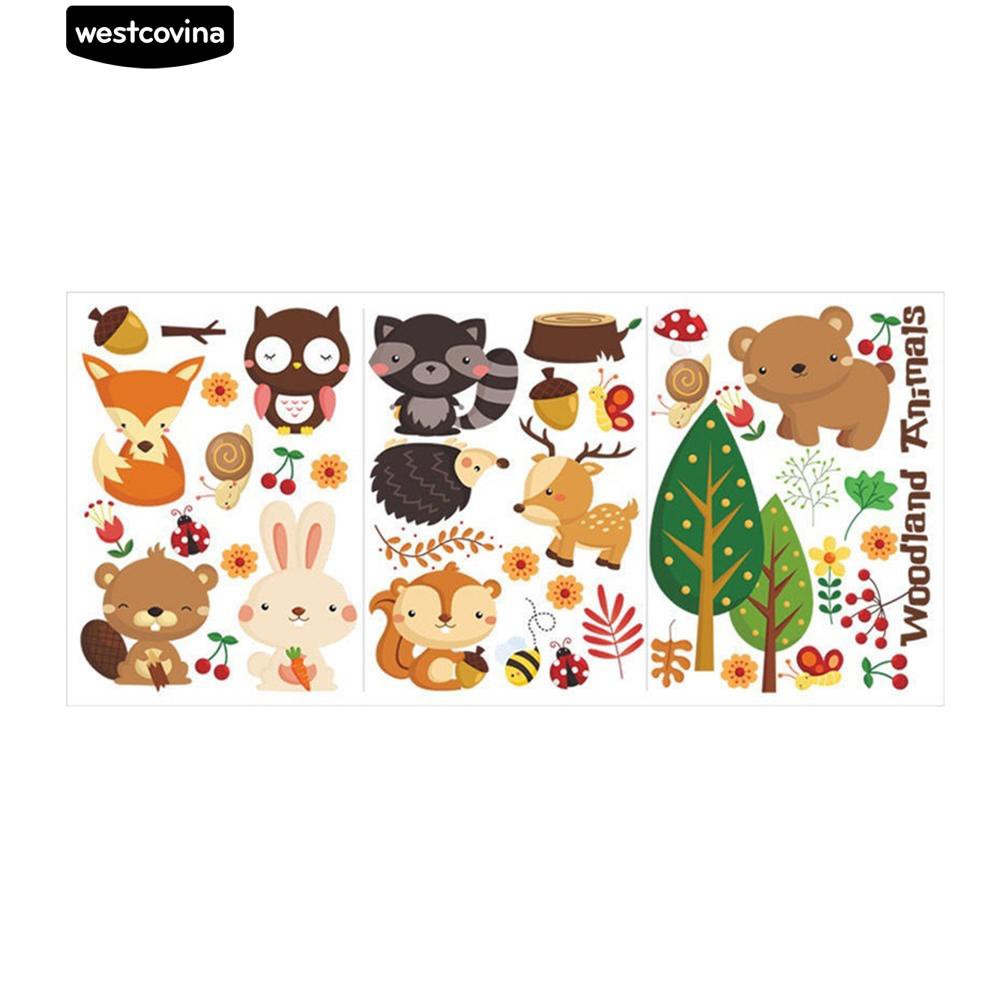 Sticker dán tường hình động vật