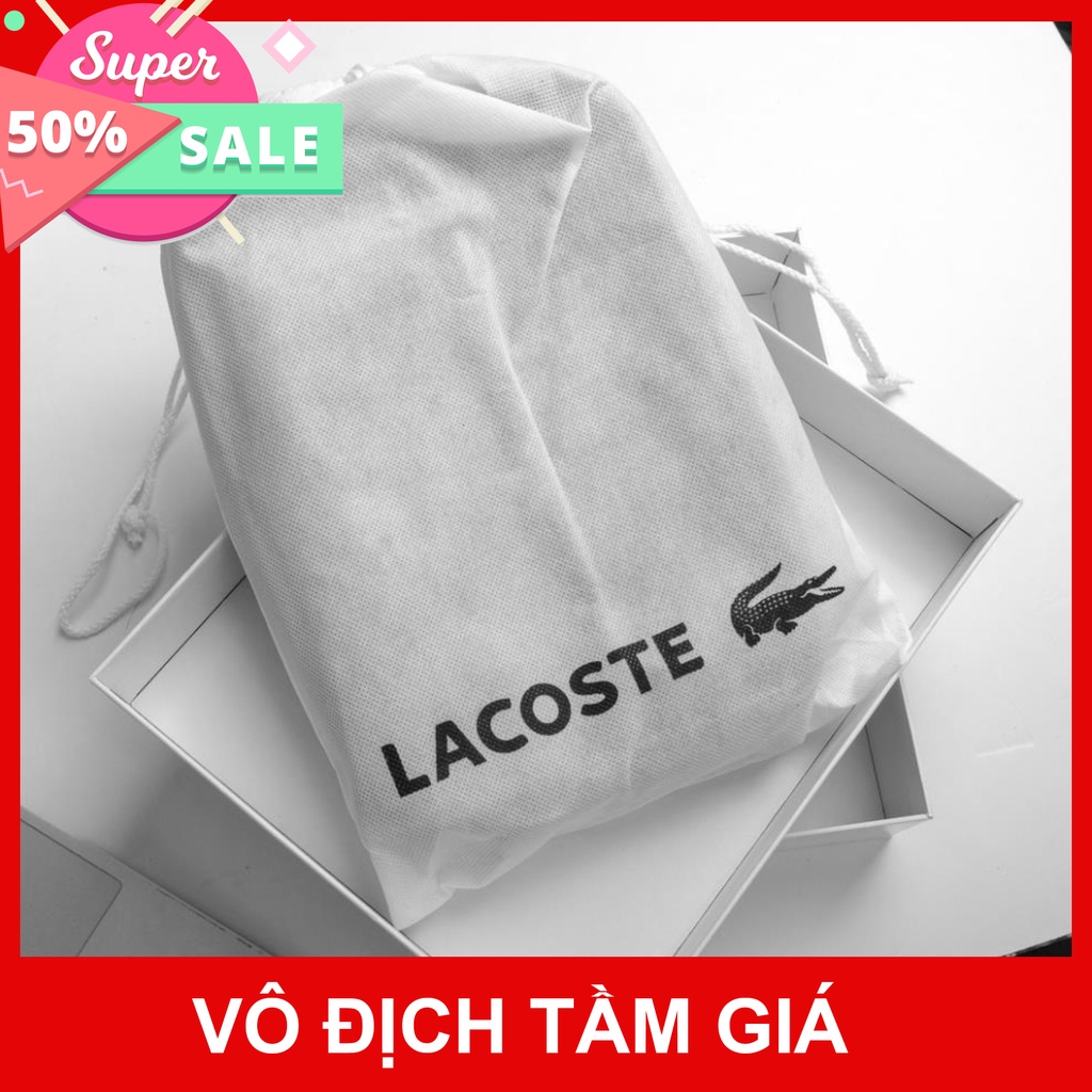 Túi Đeo Chéo Nam Thời Trang Lacoste logo sắt full tag và túi không dệt hoodie1996