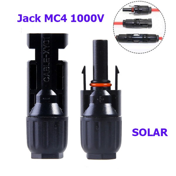 Cặp jack MC4 kết nối cáp điện năng lượng mặt trời