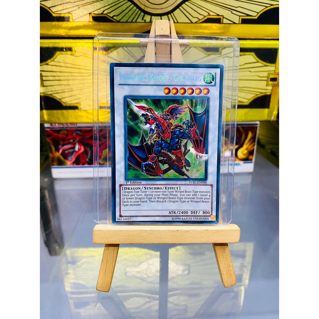 [ Dưa Hấu Yugioh ] Lá bài thẻ bài Dragunity Knight - Gae Dearg - Secret Rare - Tặng bọc bài nhựa bảo quản