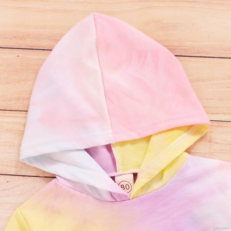 Set Áo Hoodies Tay Dài + Quần Dài Cho Bé Gái