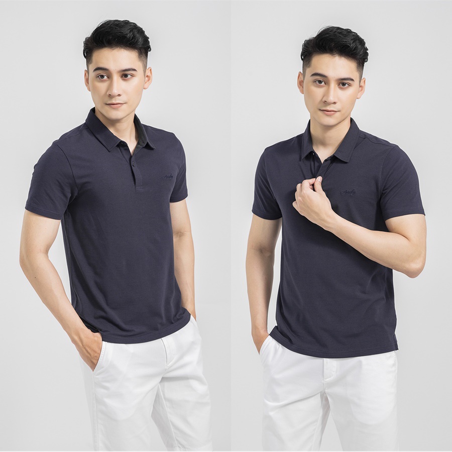 Áo thun polo nam Aristino APS036S1 phông ngắn tay cổ bẻ dáng regular fit suông vừa ba màu lựa chọn vải cotton cao cấp