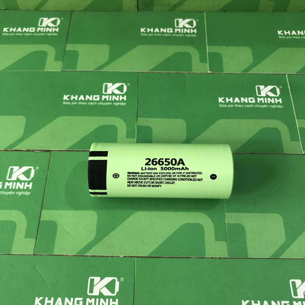 Pin sạc 26650A, 5000mAh, xả 5C, Li-ion 3.7V, làm pin máy khoan, sạc dự phòng.