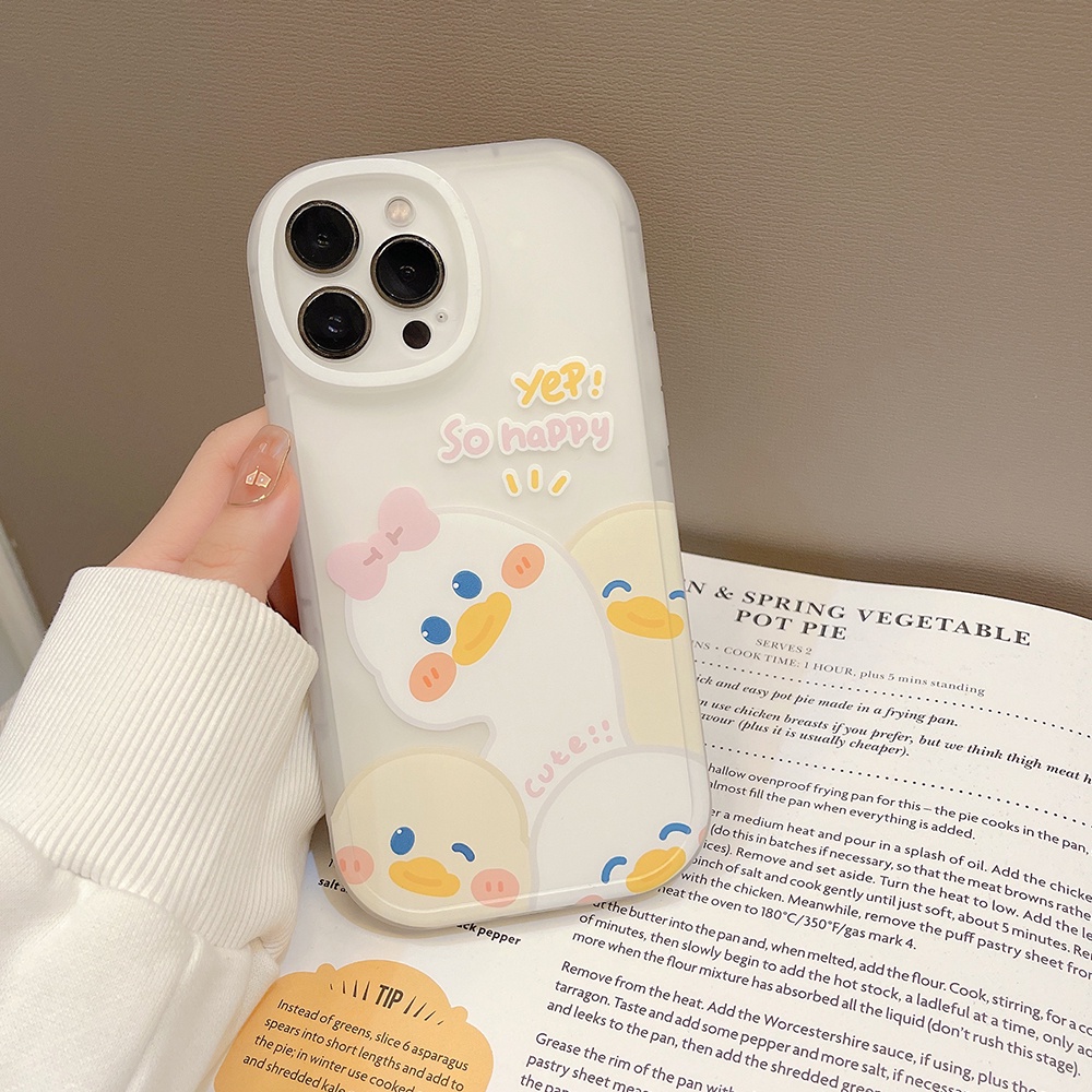 Ốp Điện Thoại TPU Mềm Chống Sốc In Hình Vịt Cho iPhone 11 12 13 Pro max mini XS max xr 7 8 se2020 plus