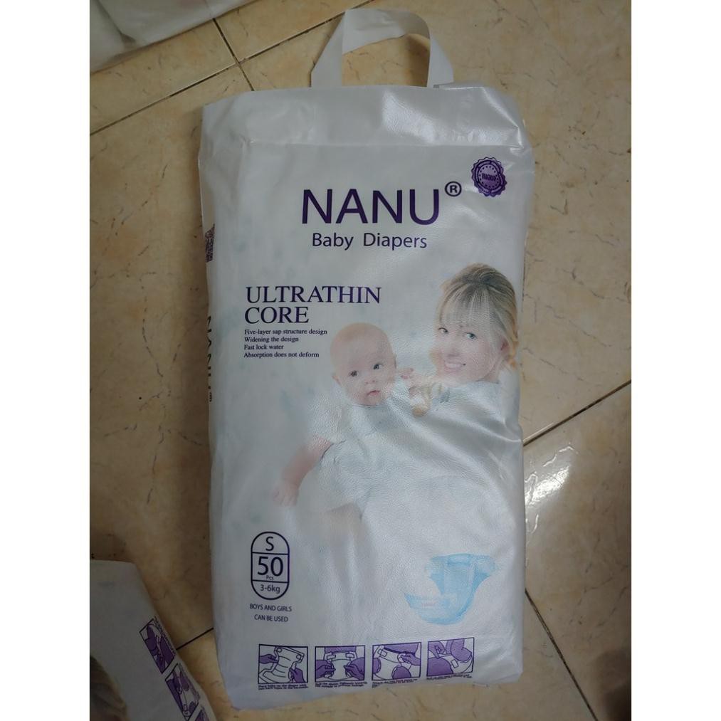 BỈM DÁN NANU, TÃ DÁN NANU COMBO 100 MIẾNG SIZE S, M