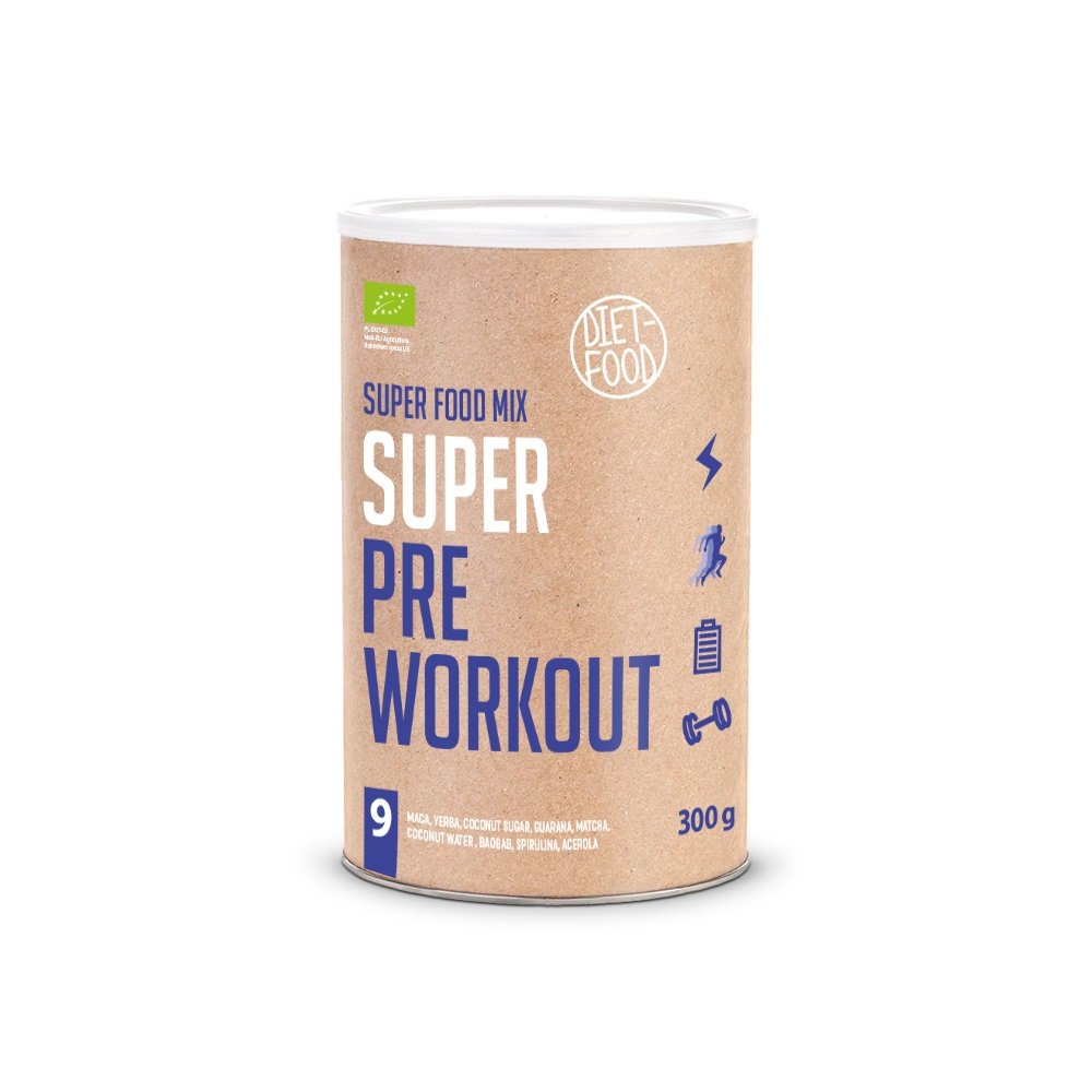 Bột hỗn hợp siêu thực phẩm Pre Workout hữu cơ 300g Diet Food